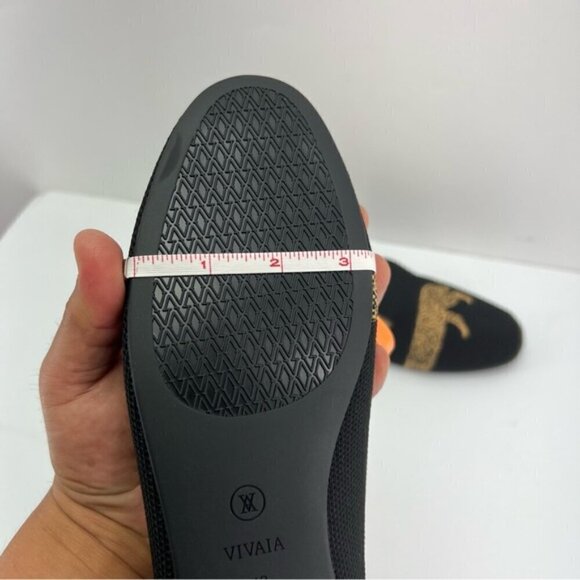 Vivaia, Women's Round-Toe Embroidered Loafers (Audrey) - Black-Cheetah. Size: 43 - Picture 8 of 16